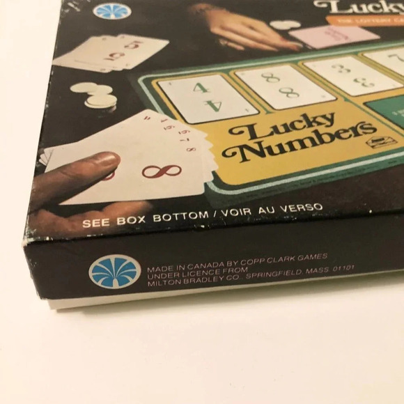 Vintage 1975 Milton Bradley Lucky Numbers The Lottery Card Game Copp Clark - Picture 2 of 16